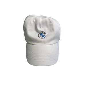 Hit Wear BMW Baseball Cap Mens OSFA White Embroidered Logo Hat